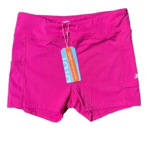 NWT 1a1a Bright Pink Tennis Athletic Shorts Size XL